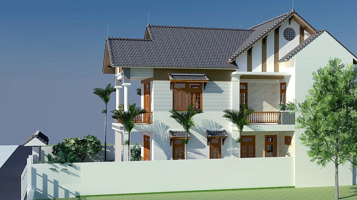 Những ngôi nhà có diện tích từ 60 - 80m2 là hợp lý cho kinh phí dưới 1 tỷ đồng nếu biết cách sử dụng vật liệu một cách khéo léo. Ảnh: Noithatmanhhe