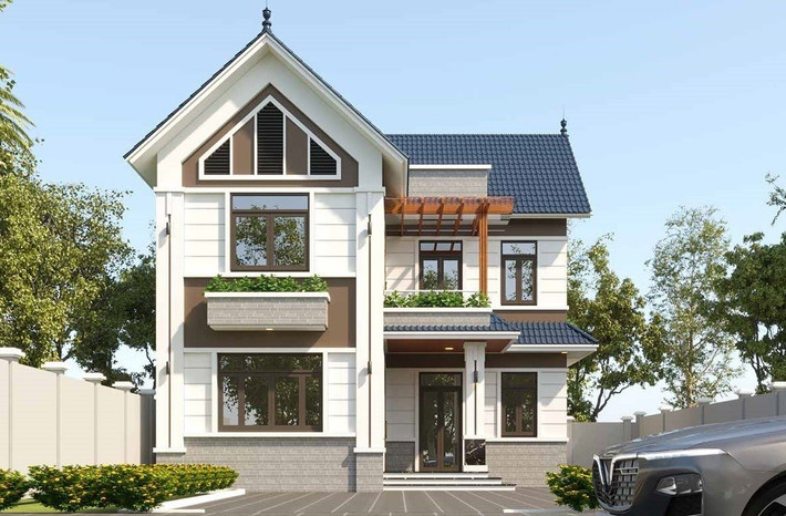 Theo chia sẻ của các kiến trúc sư, với mức giá dưới 1 tỷ đồng, gia chủ hoàn toàn có thể lựa chọn nhà 2 tầng mái thái theo phong cách cổ điển, tân cổ điển và hiện đại. Ảnh: Wedo
