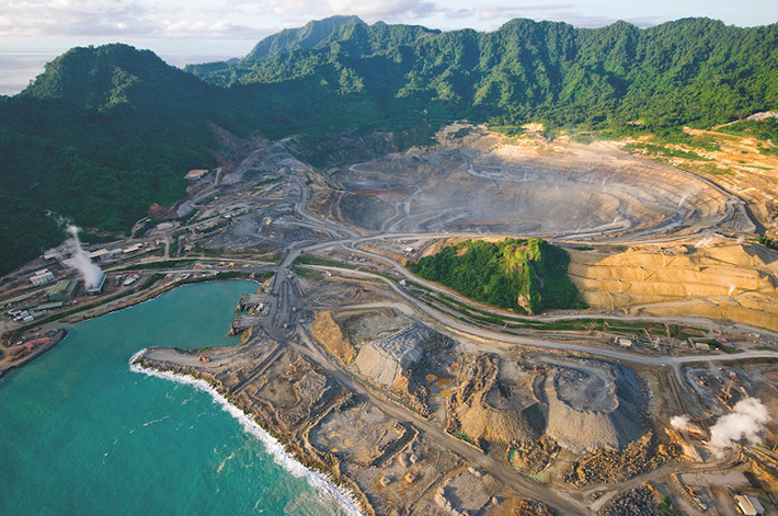Năm 2018, mỏ Lihir sản xuất 976.000 ounce vàng, tăng 6% so với năm 2017. Nguồn ảnh: Mining.