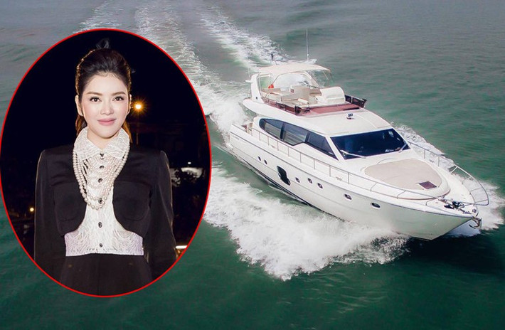 Người đẹp cũng là chủ nhân của chiếc du thuyền hạng sạng thuộc dòng Ferretti Yachts 630, có giá lên tới 100 tỷ đồng.