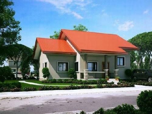 Nhà mái thái bố trí 3 phòng ngủ, 1 phòng khách, 1 phòng bếp, xung quanh có thể trồng thêm hoa hoặc rau xanh tùy thích. Ảnh: Internet.