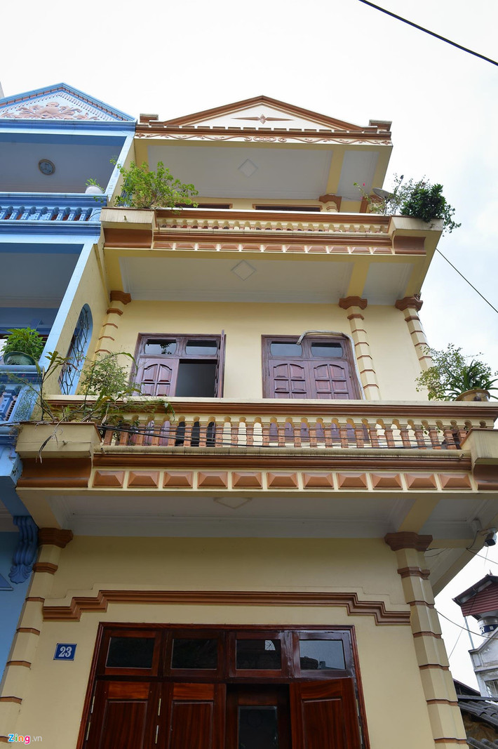 Đây là căn nhà 3 tầng trong con ngõ nhỏ, phố Hiến Giang, thành phố Cao Bằng của Hoa hậu Lương Thùy Linh. Ảnh: Zing.