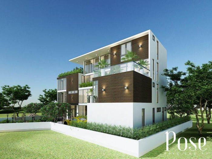 Riêng giá nhà thô đã là 25 tỷ đồng mỗi căn, tính cả hoàn thiện và bố trí nội thất, mỗi biệt thự sẽ có giá khoảng 40 tỷ đồng.