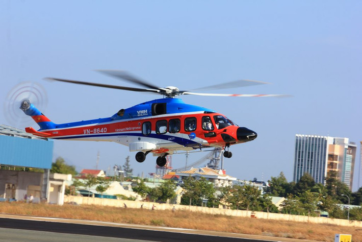 AW-189 là dòng trực thăng vận tải tầm trung hiện đại nhất, do AgustaWestland (Ý) sản xuất, được đưa vào khai thác thương mại từ năm 2014. Ảnh: tructhang.vn