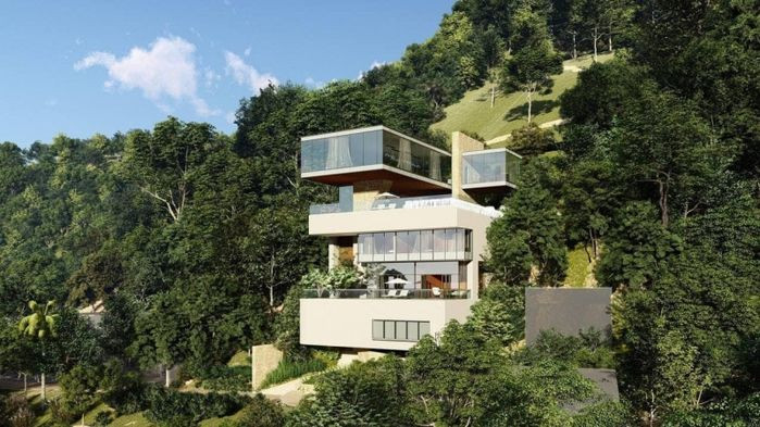 Năm ngoái, Lý Thùy Chang cũng từng hé lộ bản vẽ về căn biệt thự view biển mà ông xã dành tặng.