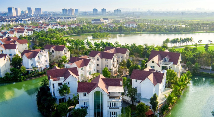 Khu đô thị Vinhomes Riverside thuộc địa phận quận Long Biên, được thiết kế và xây dựng theo mô hình của thành phố Venice (Italy). Ảnh: Zing.