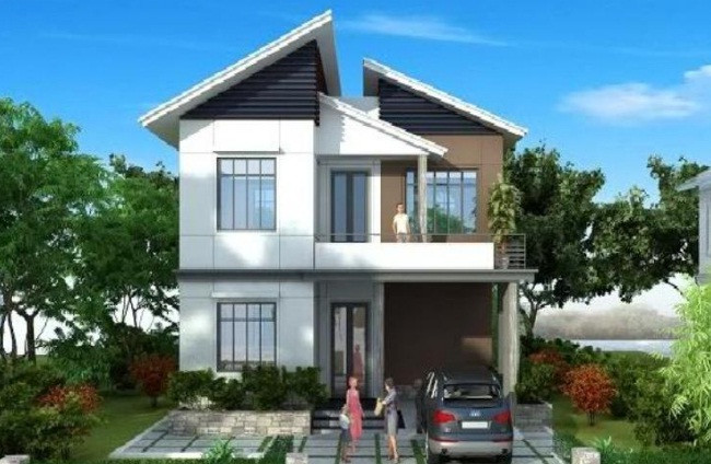 Căn nhà đẹp kiêu kỳ ven sông với tầm nhìn thoáng mát. Ảnh: Kientrucvietas.