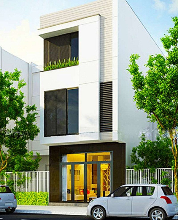 Hai gam màu trắng, đen đối lập giúp xóa bỏ nét đơn điệu đồng thời mang lại nét ấn tượng riêng. Ảnh: Em đẹp.
