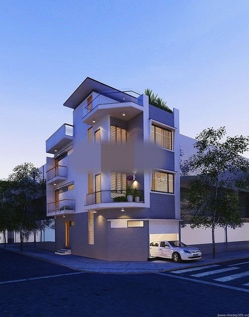 Nhà phố 3 tầng có gara đẹp nhất 2018. Ảnh: Anice House.