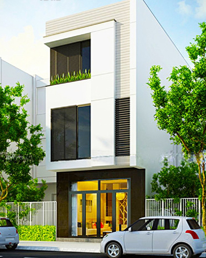 Hai gam màu trắng, đen đối lập giúp xóa bỏ hoàn toàn nét đơn điệu vốn có. Ảnh: Em đẹp.
