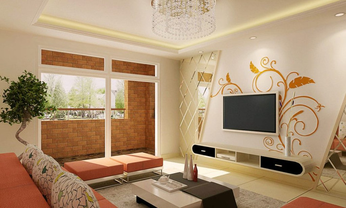Thực tế, hoa văn có thể khiến mọi người tập trung vào giấy dán tường mà quên chú ý đến không gian nhỏ.