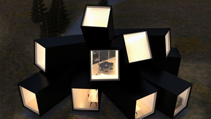 Thiết kế của Joshua Tree Residence được lấy cảm hứng từ văn phòng container giá rẻ có tên Hechingen Studio được xây từ năm 2010.