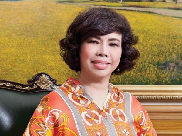 Doanh nhân Thái Hương gắn với thương hiệu sữa tươi sạch TH True Milk nổi tiếng trên thị trường. Ảnh: Tintucvietnam.
