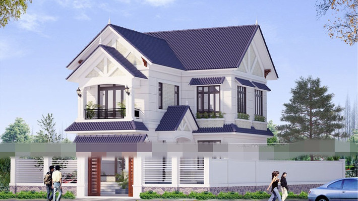 Với ưu điểm vừa đủ không gian sinh hoạt cho cả gia đình, vừa tiết kiệm chi phí, biệt thự chữ L 2 tầng vẫn được nhiều gia đình chọn trong năm 2017. Ảnh: Kientrucmovic.