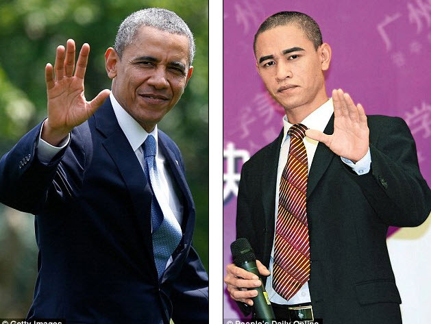Một số cư dân mạng nhận thấy Xiao có khuôn mặt rất g iống Tổng thống Mỹ Barack Obama.