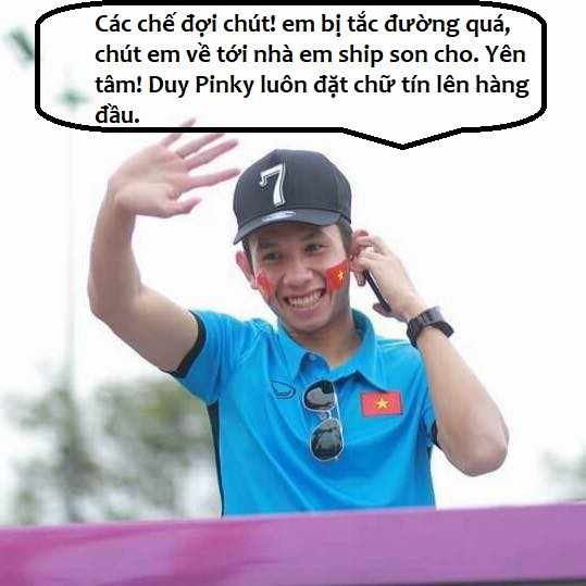 Chỉ vì NHM làm tắc đường nên Duy Pinky muộn ship hàng cho các chị em.