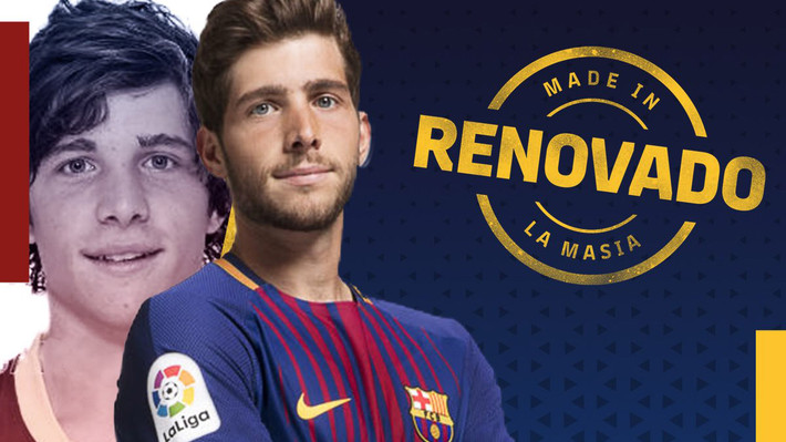 M.U đã thất bại trong nỗ lực lôi kéo Sergi Roberto sau khi cầu thủ này ký hợp đồng mới với Barca đến thời hạn năm 2022. Ảnh: AS