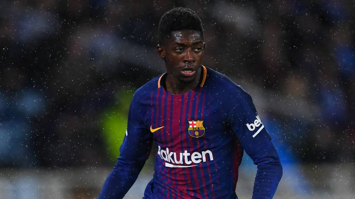 Barca vừa thắng Sociedad 4-2, nhưng ngay lập tức đón tin xấu từ ngôi sao trẻ Ousmane Dembele khi cầu thủ này dính chấn thương nặng. Ảnh: Marca