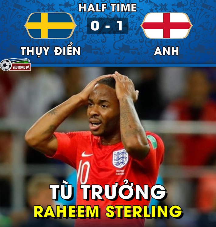 ĐT Anh tại World Cup 2018 ngoài những cá nhân xuất sắc như Pickford hay Maguire thì vẫn còn đó cầu thủ thi đấu vô cùng tệ và đó là Sterling.