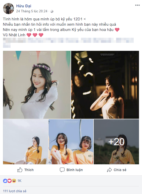 Nhật Linh hiện là học sinh lớp 12D1, trường THPT Chu Văn An, thị xã Gia Nghĩa, tỉnh Đắk Nông . Cô gái vô tình nổi tiếng trên mạng xã hội nhờ những bức hình kỉ yếu do thợ ảnh đăng tải.