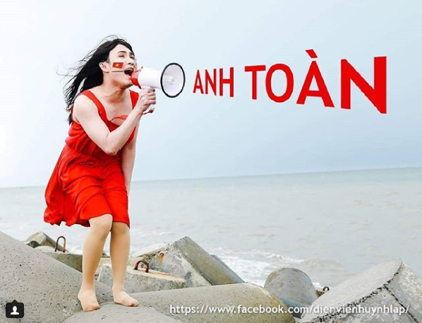 Đạo diễn kiêm diễn viên Huỳnh Lập chia sẻ trên trang cá nhân của Văn Toàn sau khi ghi bàn vào lưới Syria tại tứ kết Asiad 2018.