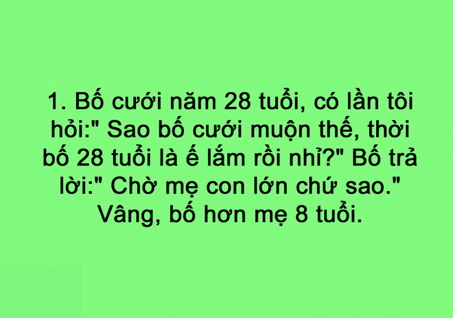 Bộ sưu tập những câu nói làm "tan chảy" trái tim bạn đời của các ông bố bà mẹ mới đây xuất hiện trên mạng xã hội và khiến nhiều người thích thú.