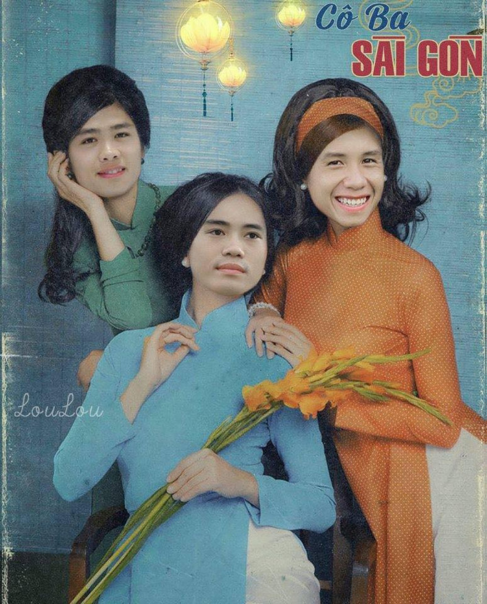 Trong bộ ảnh chế các cầu thủ U23 Việt Nam của mình, nickname Loulou đã vận dụng hết tài năng photoshop cắt ghép của mình để đưa các cầu thủ sao cho hợp lý với những nhân vật trong bộ phim chiếu rạp nổi tiếng "Cô ba Sài Gòn".