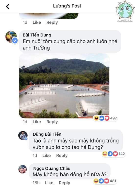 Thủ môn Bùi Tiến Dũng còn cung cấp cả một đầm nuôi tôm cho Xuân Trường để thỏa mãn nhu cầu thèm ăn tôm.