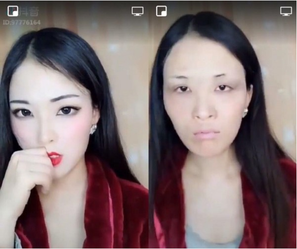 Khuôn mặt nhợt nhạt, mặt "bánh bao" đã hoàn toàn biến mất thông qua những bức trang điểm cơ bản.