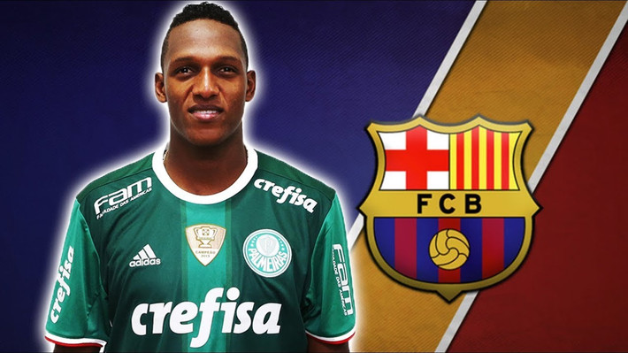 Barca vừa thực hiện thành công bom tấn Coutinho, nhưng ít giờ sau chiến dịch chuyển nhượng của họ lại tiếp tục thành công với trung vệ Yerry Mina. Ảnh: AS