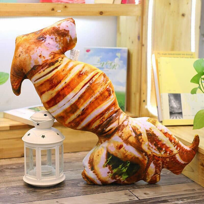 Được in dưới dạng 3D nên những chiếc gối ôm này rất giống với đời thực.