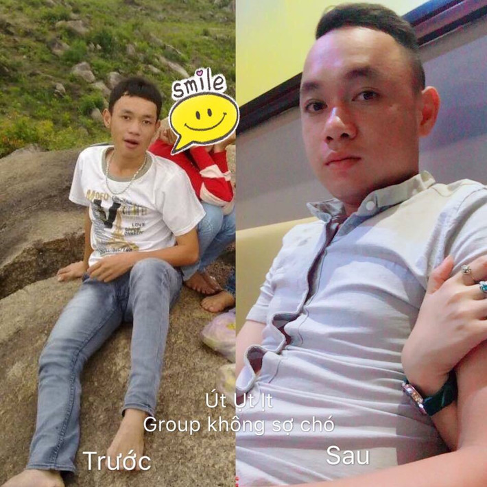 Không chỉ tăng cân nhẹ, mà gương mặt anh chàng này còn tràn đầy hạnh phúc.