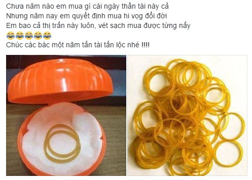 Vét sạch cả thị trấn có bao nhiêu chiếc chun vàng trong ngày vía thần tài sẽ được nickname trên bao chọn.
