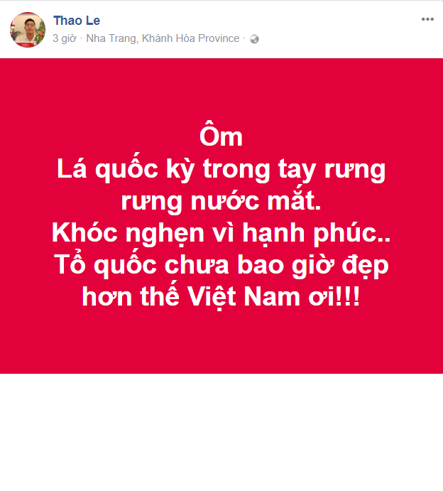 Nhiều người thậm chí bày tỏ ý định sang Trung Quốc để cổ vũ cho U23 Việt Nam và lên tiếng hỏi mua áo cờ đỏ sao vàng để thắp lửa niềm tin chiến thắng.