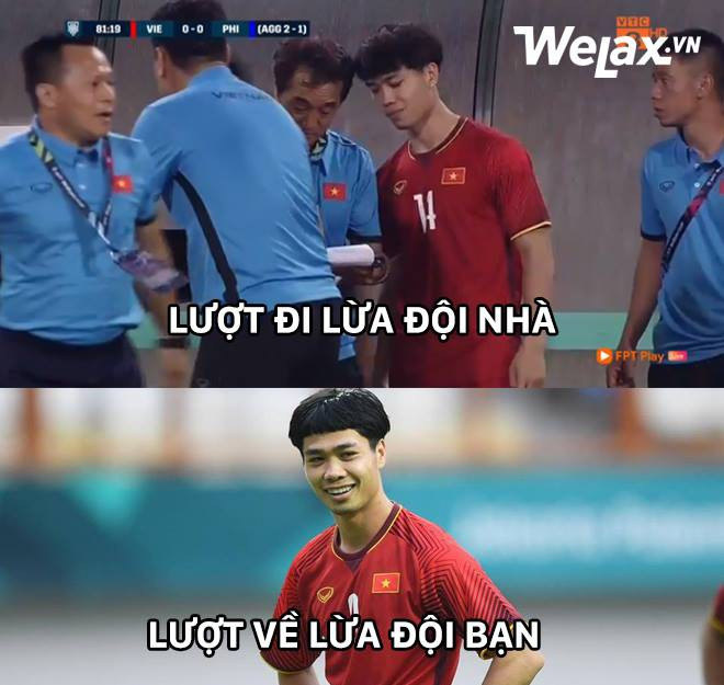 Trận lượt đi Công Phượng đã lừa đội nhà bằng tình huống rê qua tất cả các cầu thủ đối phương nhưng lại dứt điểm ra ngoài. Nhưng ở trận lượt về, chỉ ít phút vào sân cầu thủ đội tuyển Việt Nam này đã lập công.