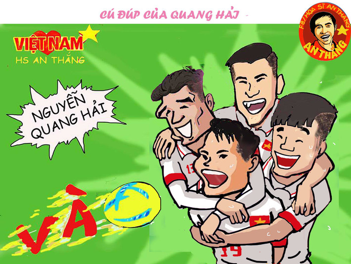 Trở lại với trận bán kết lịch sử của cầu thủ U23 Việt Nam trước các cầu thủ U23 Qatar . Với cú đúp trong thế rượt đuổi tỉ số, Quang Hải ngày càng khẳng định tài năng của mình. Một cầu lớn ẩn trong hình dáng của một con người bé nhỏ