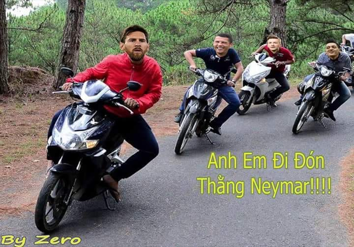 Tập đoàn siêu sao bóng đá chờ đón Neymar.