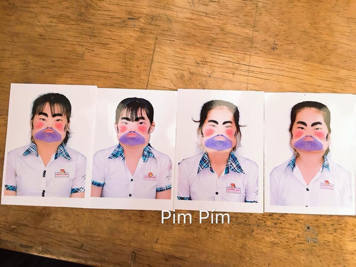 Ngay sau khi xuất hiện trên mạng xã hội, những bức ảnh thể bá đạo này nhanh chóng nhận được sự chú ý của dân mạng. Nhiều người cho rằng đây chỉ để giải trí chứ ai dám dán nó vào phiếu dự thi hay hồ sơ.