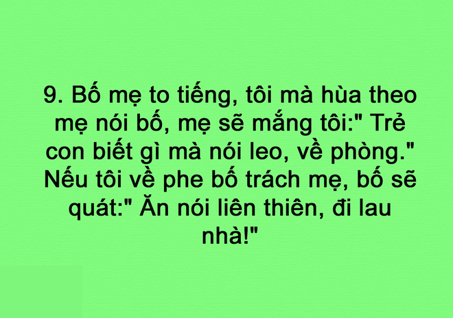 Khi đứa con muốn về phe ai cũng dở.