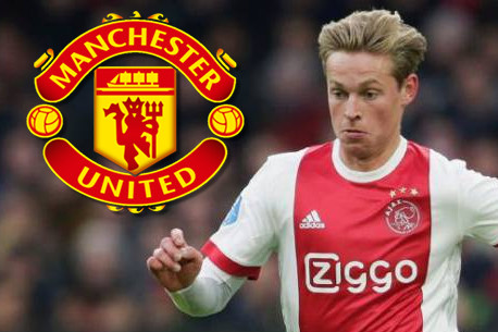 Chuyển nhượng bóng đá từ De Telegraaf, MU đã trở thành đại gia mới nhất nhảy vào tranh Frenkie de Jong của Ajax với con số được đặt lên bàn là 80 triệu euro.