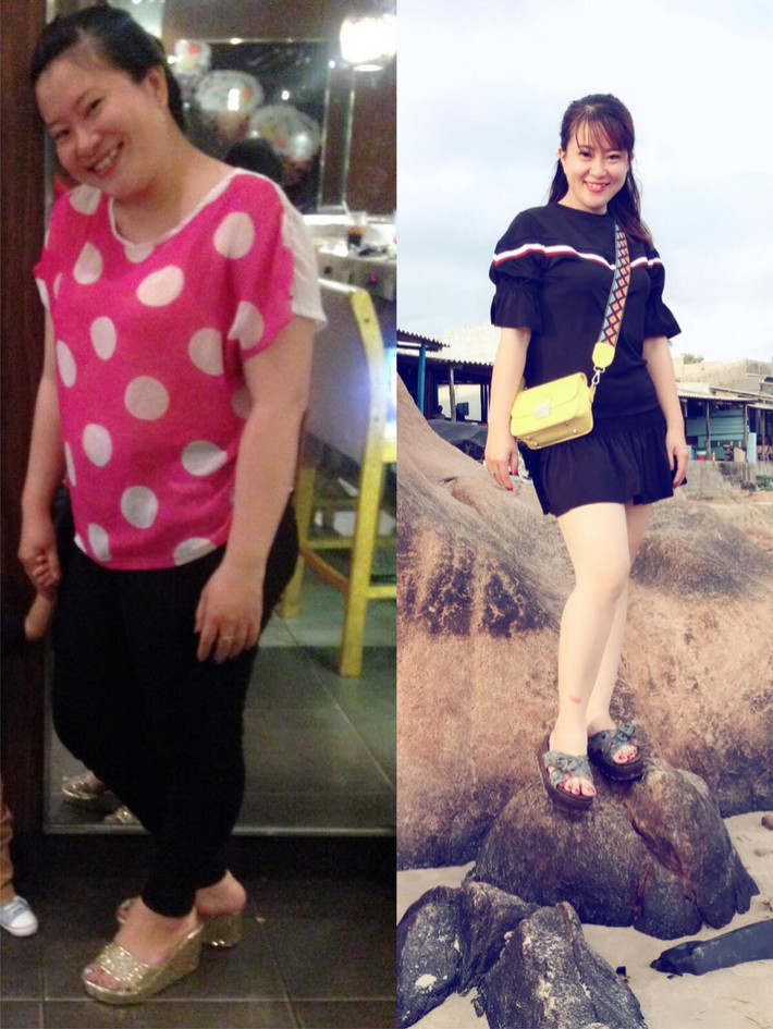 Trước khi thực hiện hành trình giảm cân của mình, Thanh Hiền ( SN 1989) từng ặng 68kg. Với chiều cao 1m54 và cô nàng này trông siêu mũm mĩm và rất khó mua sắm. Chưa kể, tới việc Hiền còn gặp phải vấn đề sức khoẻ - gan nhiễm mỡ, vì sự thừa cân của mình.