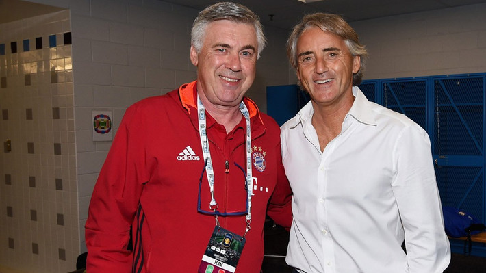 Carlo Ancelotti và Roberto Mancini là hai ứng viên sáng giá nhất cho chiếc ghế HLV trưởng Italia.