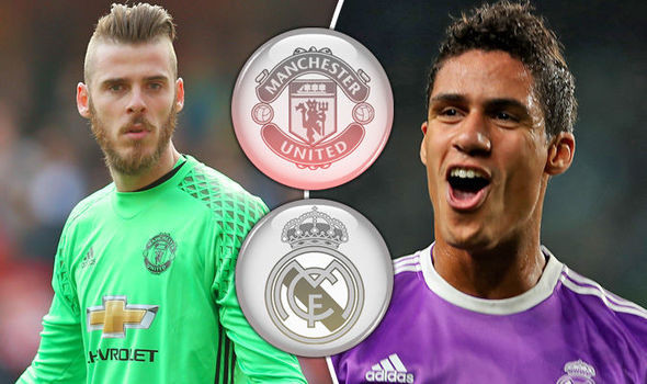 Real Madrid được cho rằng sẵn sàng để "bức tường thép" Raphael Varane đầu quân M.U hòng đổi lấy chữ ký của De Gea. Ảnh: AS