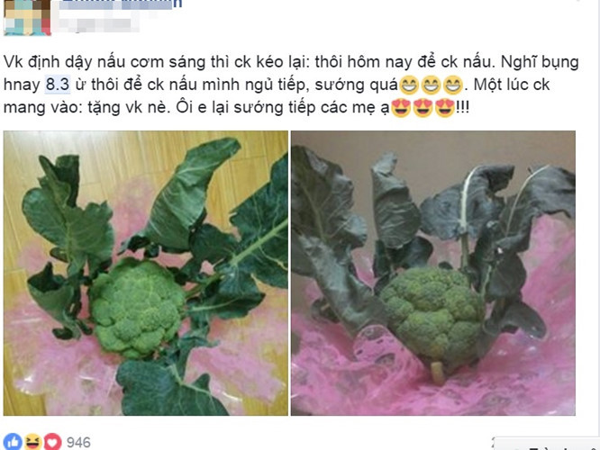 Nhiệm vụ bếp núc của các chị em được chồng ủng hộ nhiệt tình khi tặng hoa "cẩm tú cầu" ngày 8/3