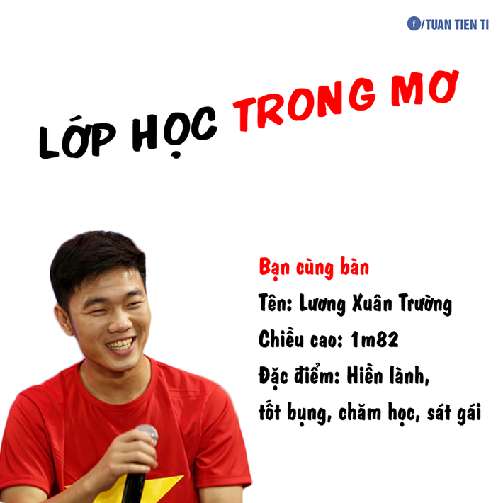 Cậu bạn cùng bàn Xuân Trường với đức tính, tốt bụng, chăm học và đặc biệt giỏi tiếng Hàn Quốc.