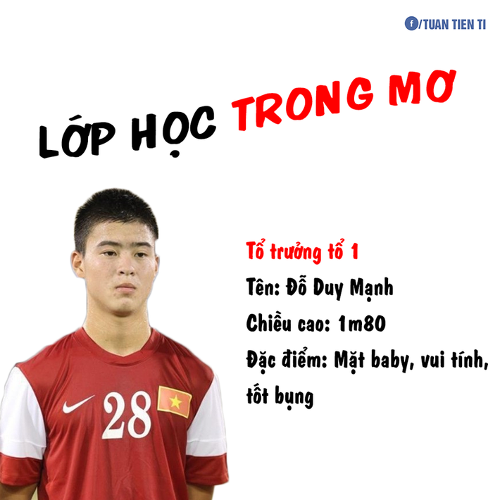 Tổ trưởng tổ 1 là Duy Mạnh với vẻ mặt dễ thương nhưng khá cục cằn.