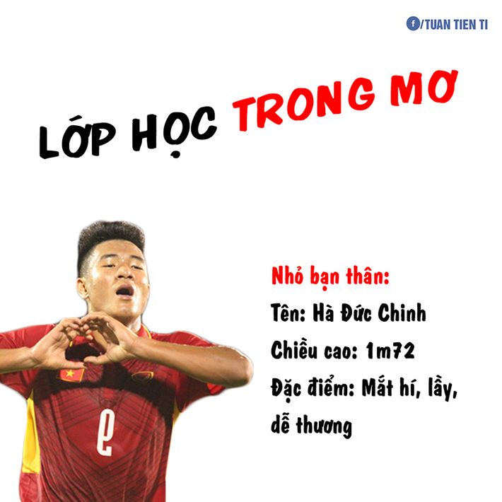 Hà Đức Chinh được xếp là nhỏ bạn thân với tính lầy hay chọc phá nhưng có chiều cao tốt và chuyên đi "làm tường" để cả lớp quay cóp.