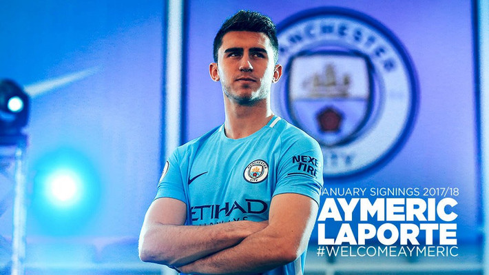 Man City đã hoàn tất thương vụ lịch sử với Aymeric Laporte, trong những giờ cuối thị trường chuyển nhượng mùa Đông. Ảnh: Manchester Evening News
