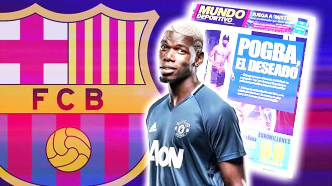 Don Balon loan báo, Paul Pogba sẽ gia nhập Barcelona trước khi chuyển nhượng hè đóng cửa vào ngày 31/8 tới đây.