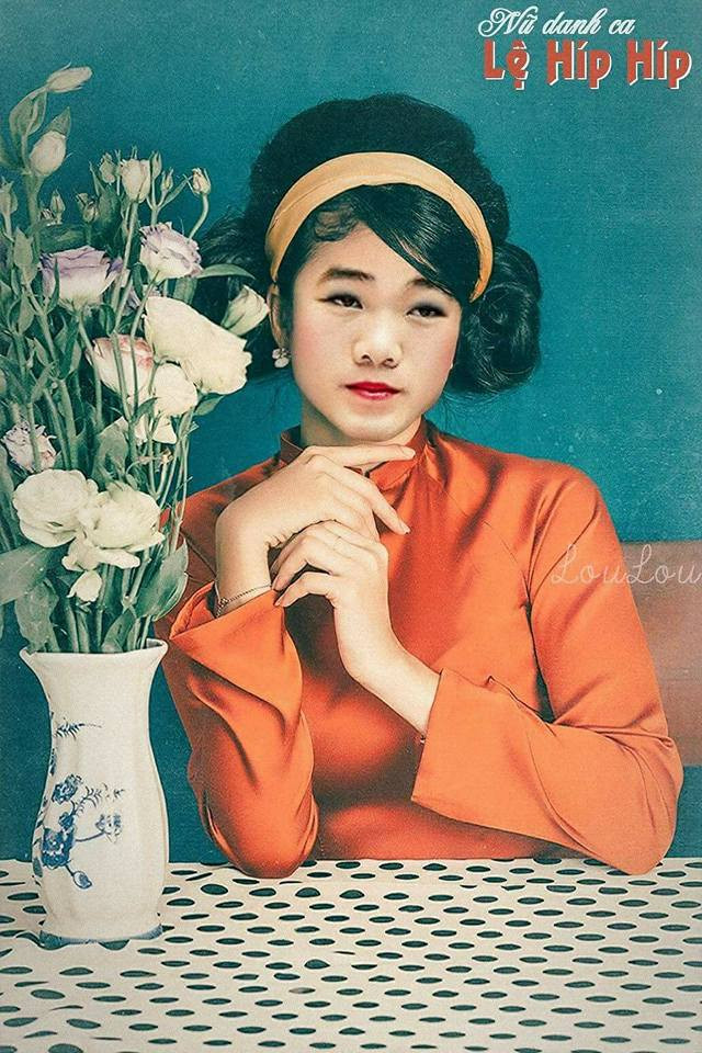 Khi Trường Híp được các chị em make up thêm trở nên đẹp lung linh và đầy dịu dàng. Ảnh trong bài: Loulou